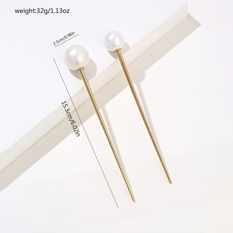 2pcs Pearl Hair Pins Gift For Her Hair Accessories For Women Girls