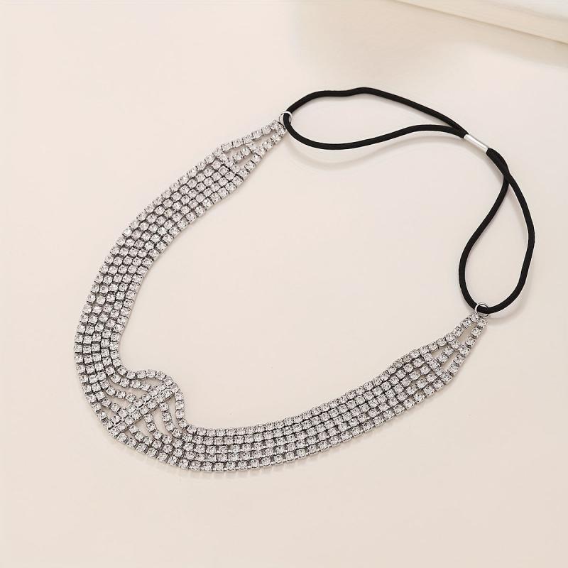 Rhinestone Headband Layer Head Jewelry Hair Accessories for Women