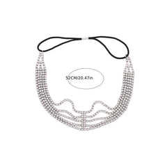 Rhinestone Headband Layer Head Jewelry Hair Accessories for Women
