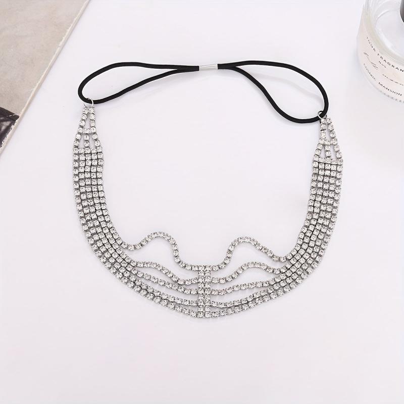 Rhinestone Headband Layer Head Jewelry Hair Accessories for Women