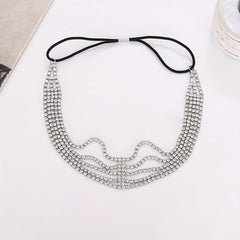 Rhinestone Headband Layer Head Jewelry Hair Accessories for Women