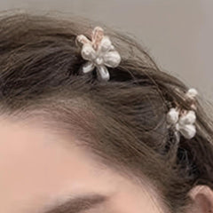 Faux Pearl Flower Hair Clips for Girls and Women