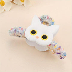 Sweet Animal Claw Clip For Girls - Tweed Shark Claw Hair Clip