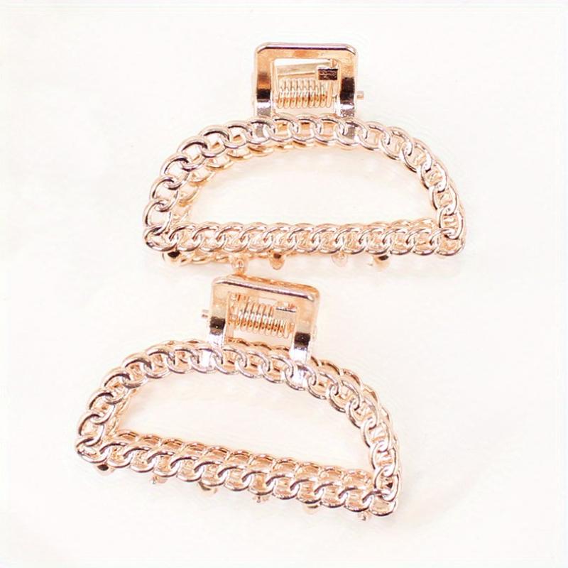Metal Hollow Hair Claw Ponytail Holder for Women