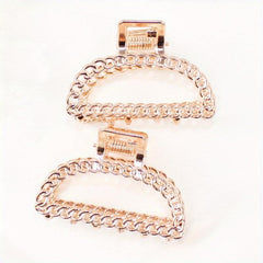 Metal Hollow Hair Claw Ponytail Holder for Women