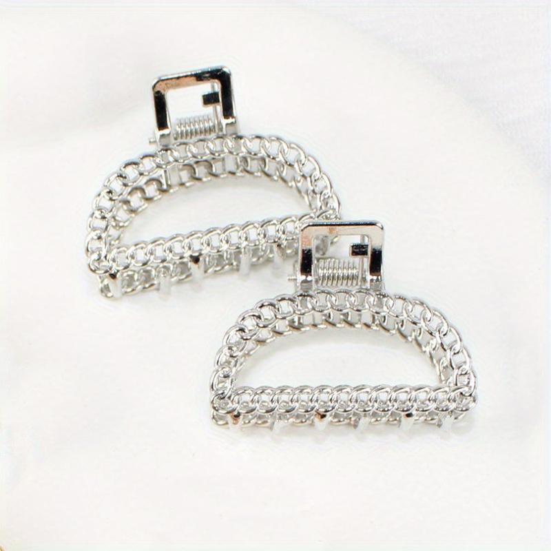 Metal Hollow Hair Claw Ponytail Holder for Women