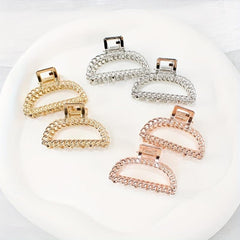 Metal Hollow Hair Claw Ponytail Holder for Women