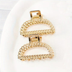 Metal Hollow Hair Claw Ponytail Holder for Women