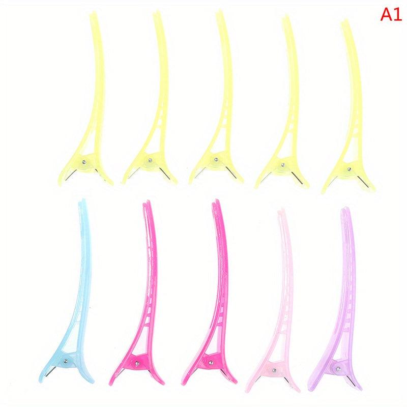 10pcs Solid Duck Billed Hair Clips for Women Girls Hair Styling