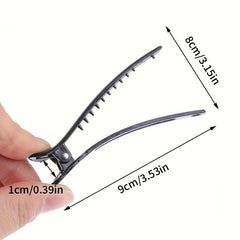 10pcs Solid Duck Billed Hair Clips for Women Girls Hair Styling