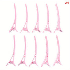 10pcs Solid Duck Billed Hair Clips for Women Girls Hair Styling