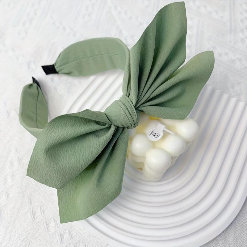 Double Bow Knotted Headband Wide Head Hoop Style Headdress