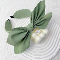Double Bow Knotted Headband Wide Head Hoop Style Headdress