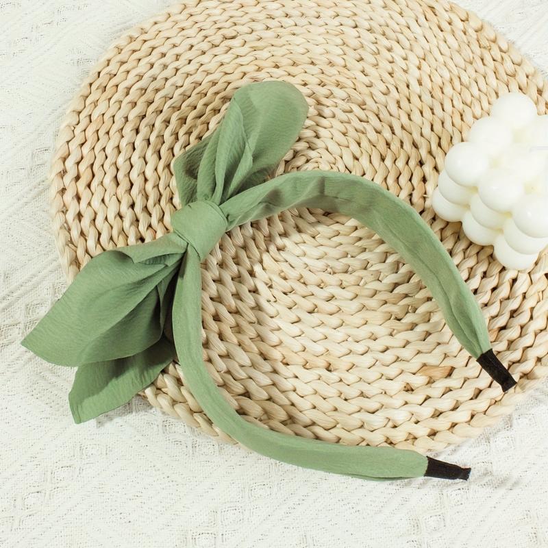 Double Bow Knotted Headband Wide Head Hoop Style Headdress