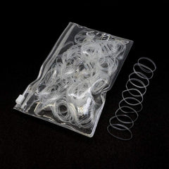 1000pcs Reusable Hair Tie No Hair Damage Elastic Braiding Hair Rubber