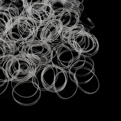 1000pcs Reusable Hair Tie No Hair Damage Elastic Braiding Hair Rubber