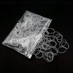 1000pcs Reusable Hair Tie No Hair Damage Elastic Braiding Hair Rubber