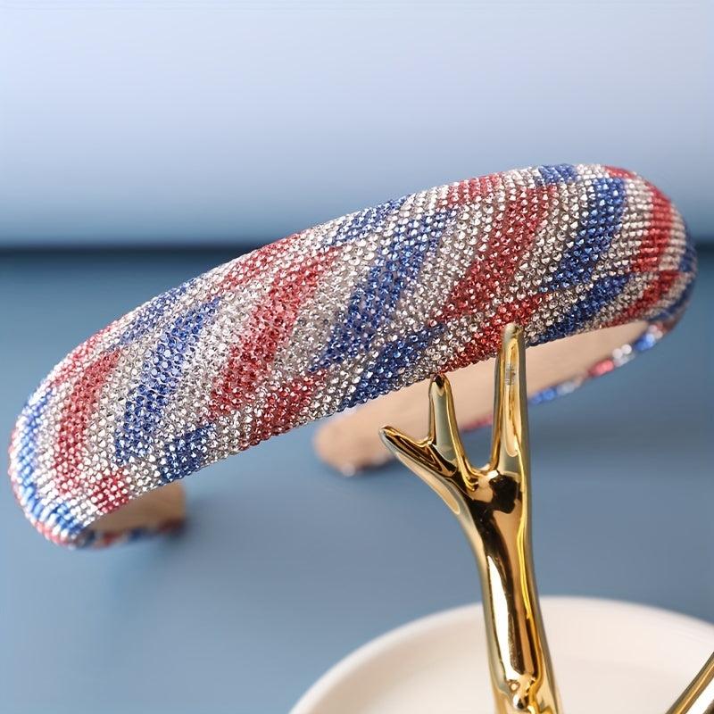 Independence Knotted Hair Band American Flag Element Head Hoop