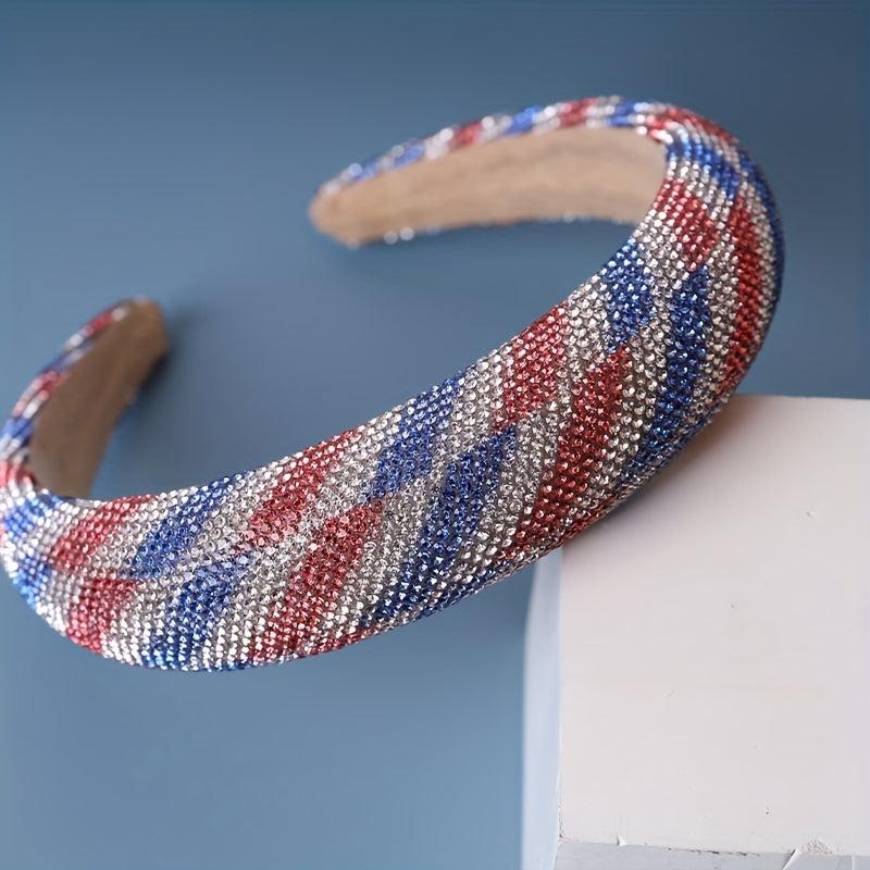 Independence Knotted Hair Band American Flag Element Head Hoop