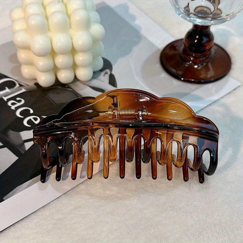 Matte Solid Hair Claw Clip Acrylic Banana Clip Non Slip Jaw Clamp Clip