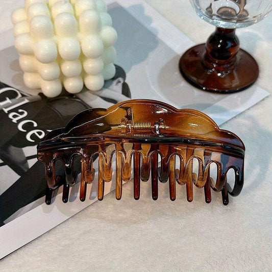 Matte Solid Hair Claw Clip Acrylic Banana Clip Non Slip Jaw Clamp Clip