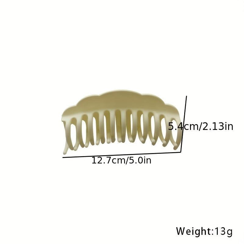 Matte Solid Hair Claw Clip Acrylic Banana Clip Non Slip Jaw Clamp Clip