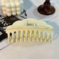 Matte Solid Hair Claw Clip Acrylic Banana Clip Non Slip Jaw Clamp Clip