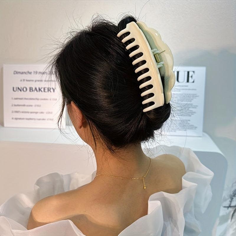 Matte Solid Hair Claw Clip Acrylic Banana Clip Non Slip Jaw Clamp Clip