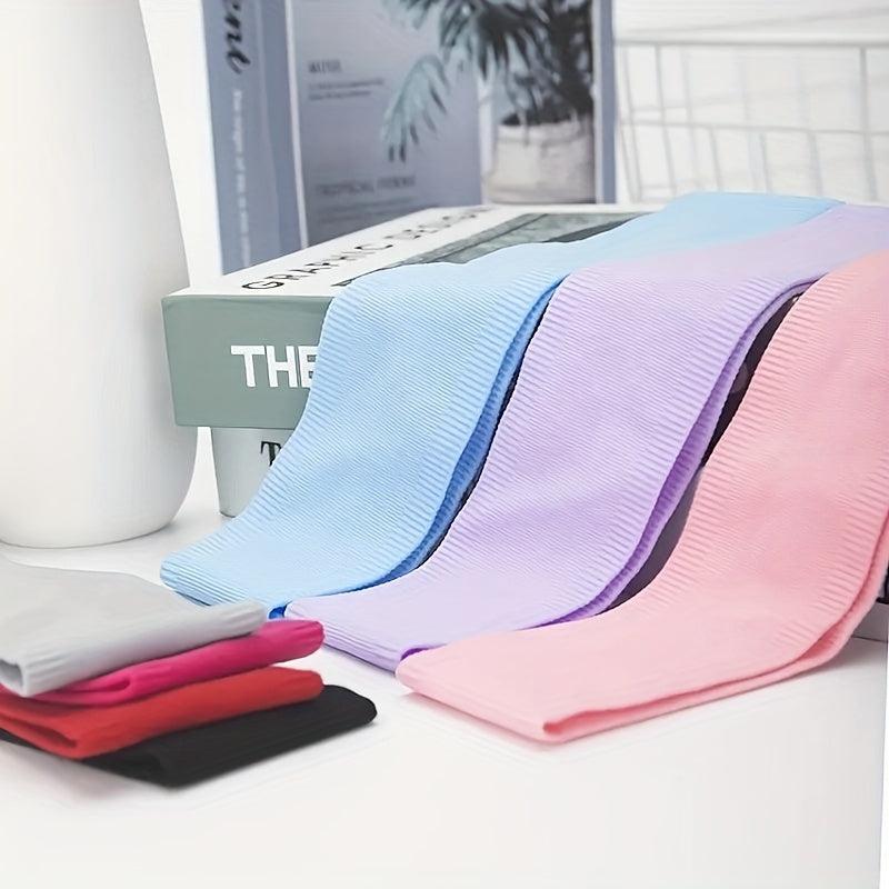Solid Stretchy Headband Non Slip Sweatband for Sports Yoga Workout