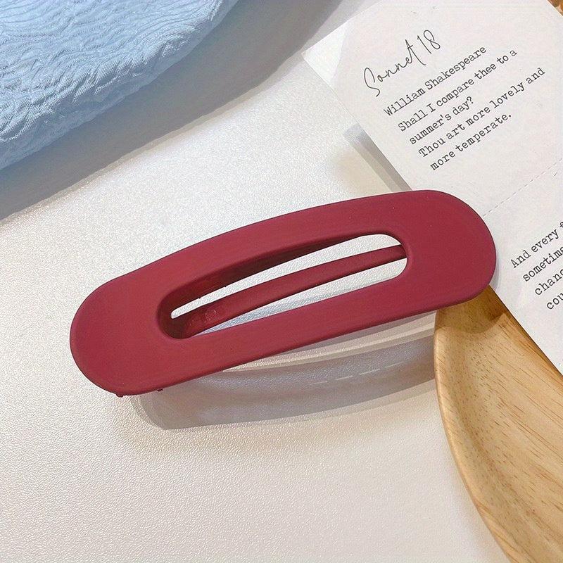 Colorful Geometric Acrylic Hair Clips for Women Y2K Hairpins
