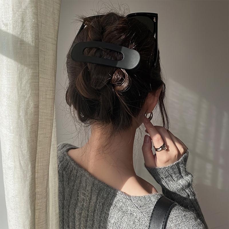 Colorful Geometric Acrylic Hair Clips for Women Y2K Hairpins