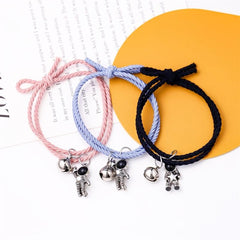 Astronauts Rainbow Pendant Hair Tie Couples Bracelet