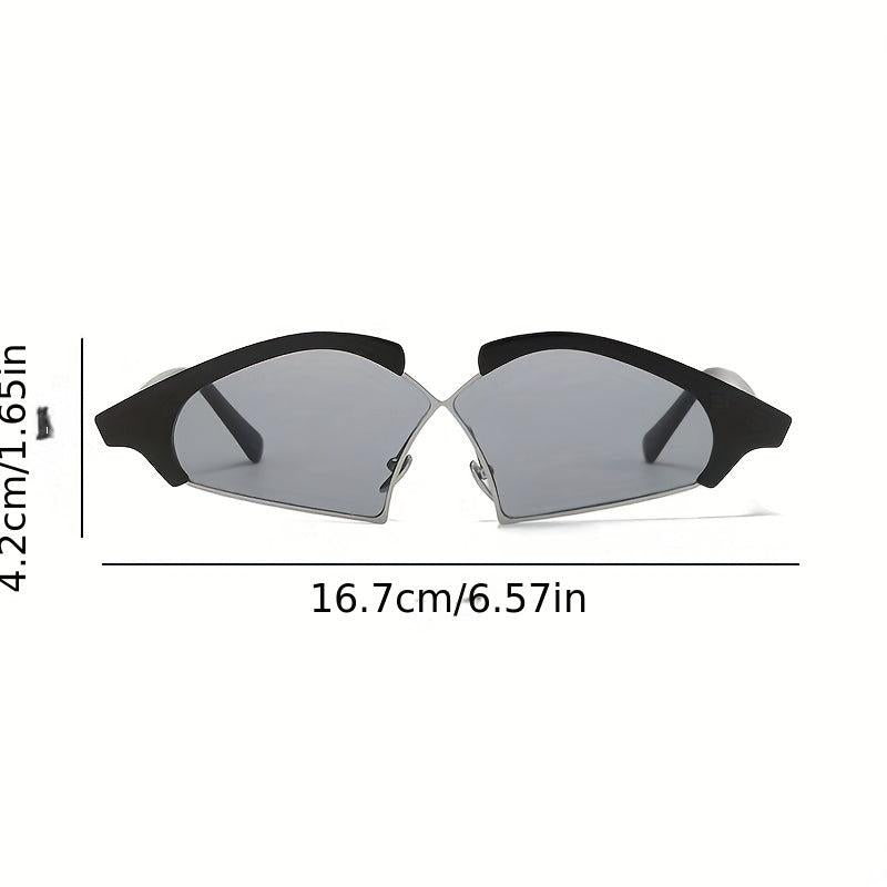 Y2K Cross Sunglasses Summer UV400 Sun Shades for Beach Party Club