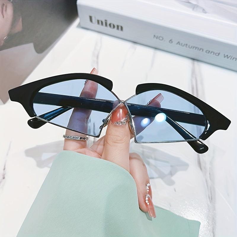Y2K Cross Sunglasses Summer UV400 Sun Shades for Beach Party Club
