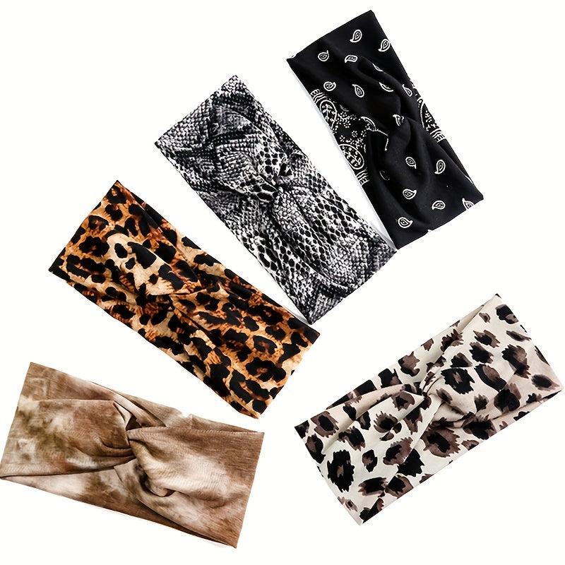 6pcs Solid Headband Cross Knotted Hair Band Daily Hair Accessories