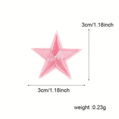 9pcs Star Shape Embroidered Patches Clothes Stickers DIY Accessories