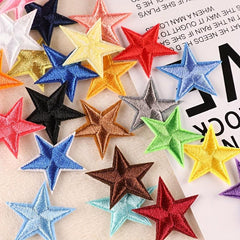 9pcs Star Shape Embroidered Patches Clothes Stickers DIY Accessories