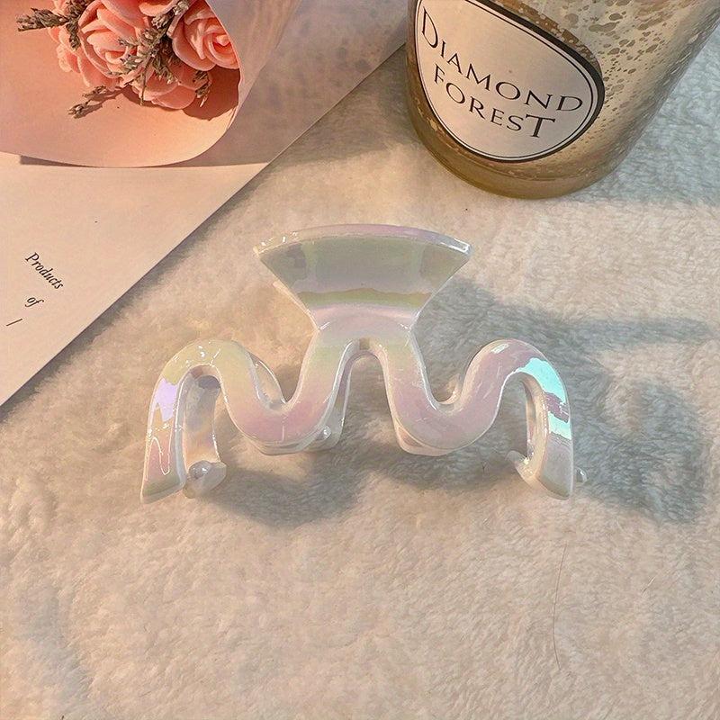 Y2K Laser Hair Claw Shark Claw Ponytail Holder