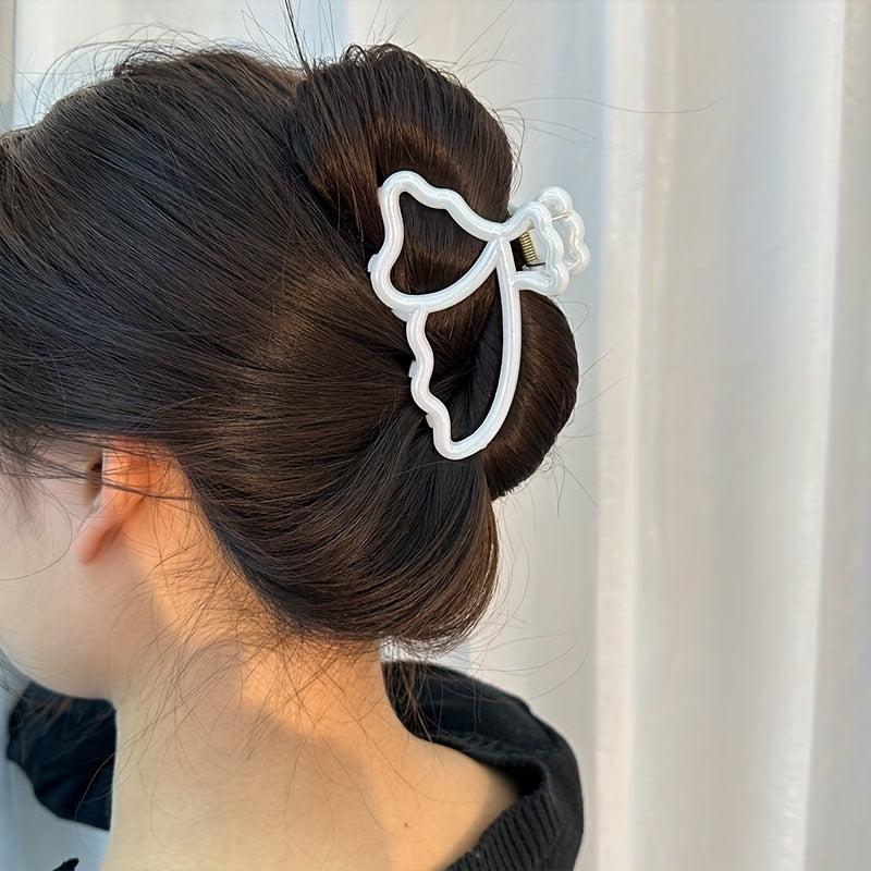 Y2K Laser Hair Claw Shark Claw Ponytail Holder