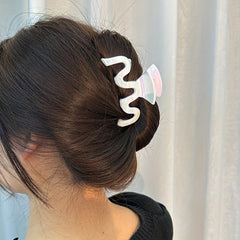 Y2K Laser Hair Claw Shark Claw Ponytail Holder