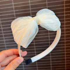 Mesh Bow Hairband for Girls Princess Style Head Buckle