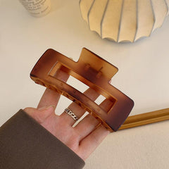 Amber Matte Hair Claw Clip for Thick Hair