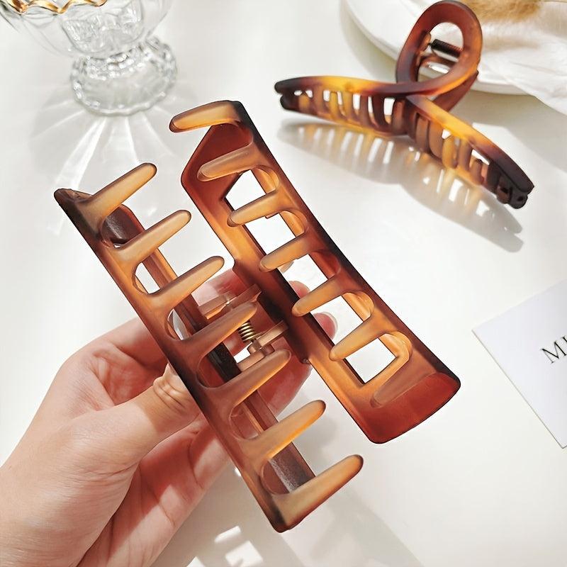 Amber Matte Hair Claw Clip for Thick Hair