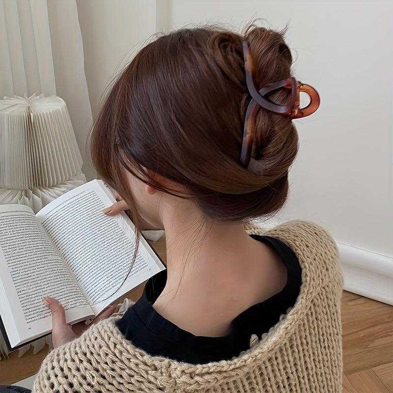Amber Matte Hair Claw Clip for Thick Hair