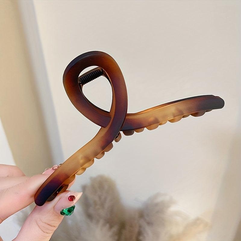 Amber Matte Hair Claw Clip for Thick Hair