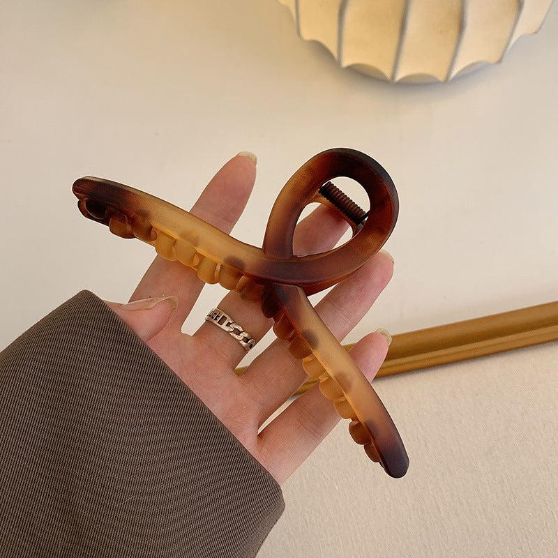 Amber Matte Hair Claw Clip for Thick Hair