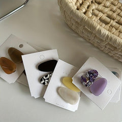 2pcs Acetate Hair Clip Side Clip Duck Billed Non-slip Bangs Clip