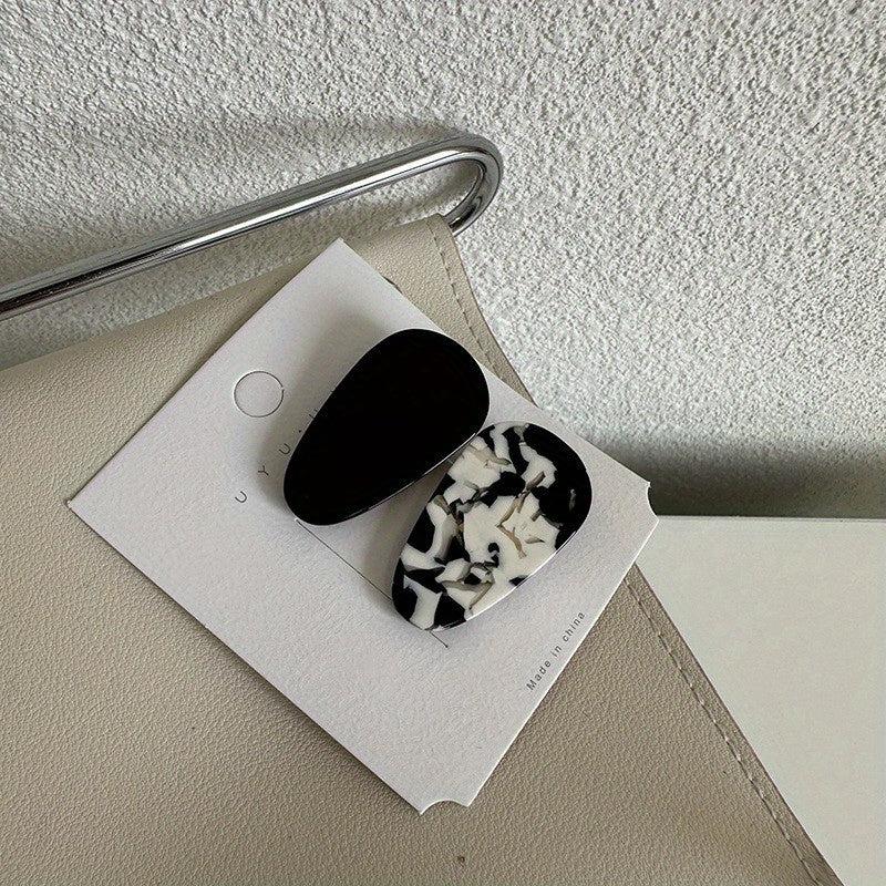 2pcs Acetate Hair Clip Side Clip Duck Billed Non-slip Bangs Clip