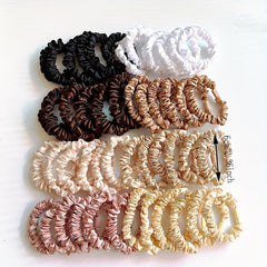 48pcs Silky Scrunchies Hair Tie Elastic Ponytail Holder Hair Accessories