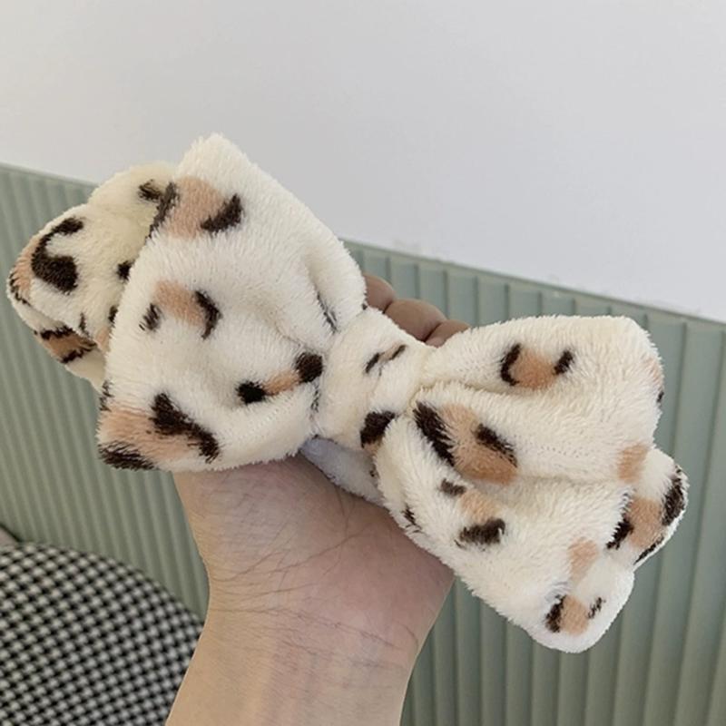 Leopard Plush Headband Hair Accessories